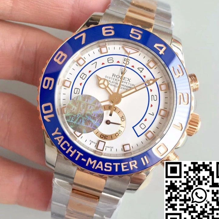 Dial JF Rolex Factory 116681 II Master White Yacht Gold Rose 0415